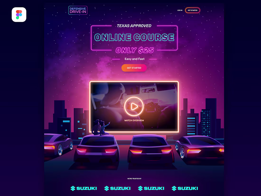 Cover image for Defensive Drive-In Online Course Landing page