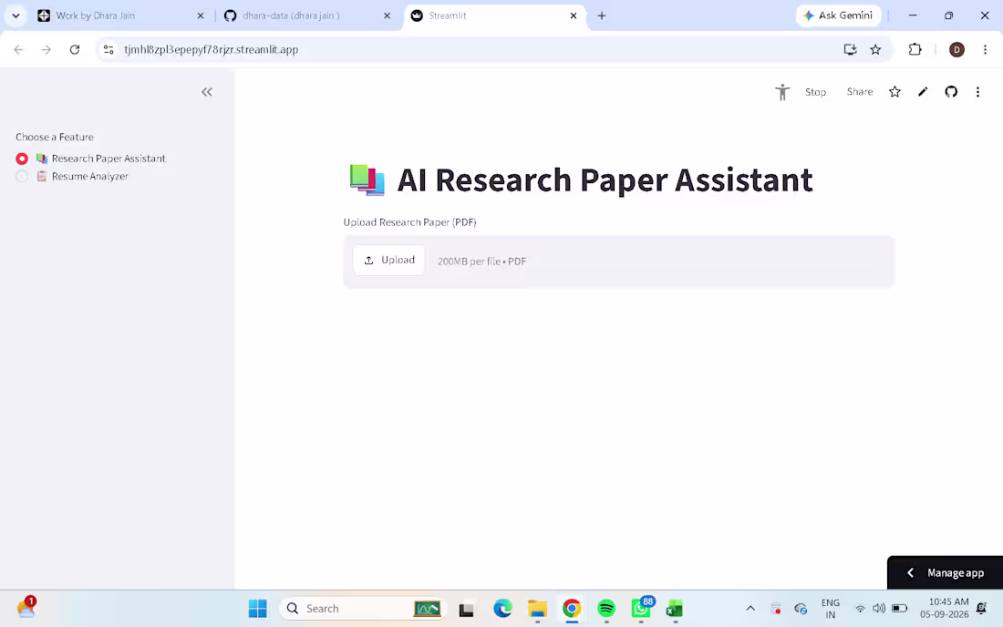 Cover image for Developed an AI-powered web application