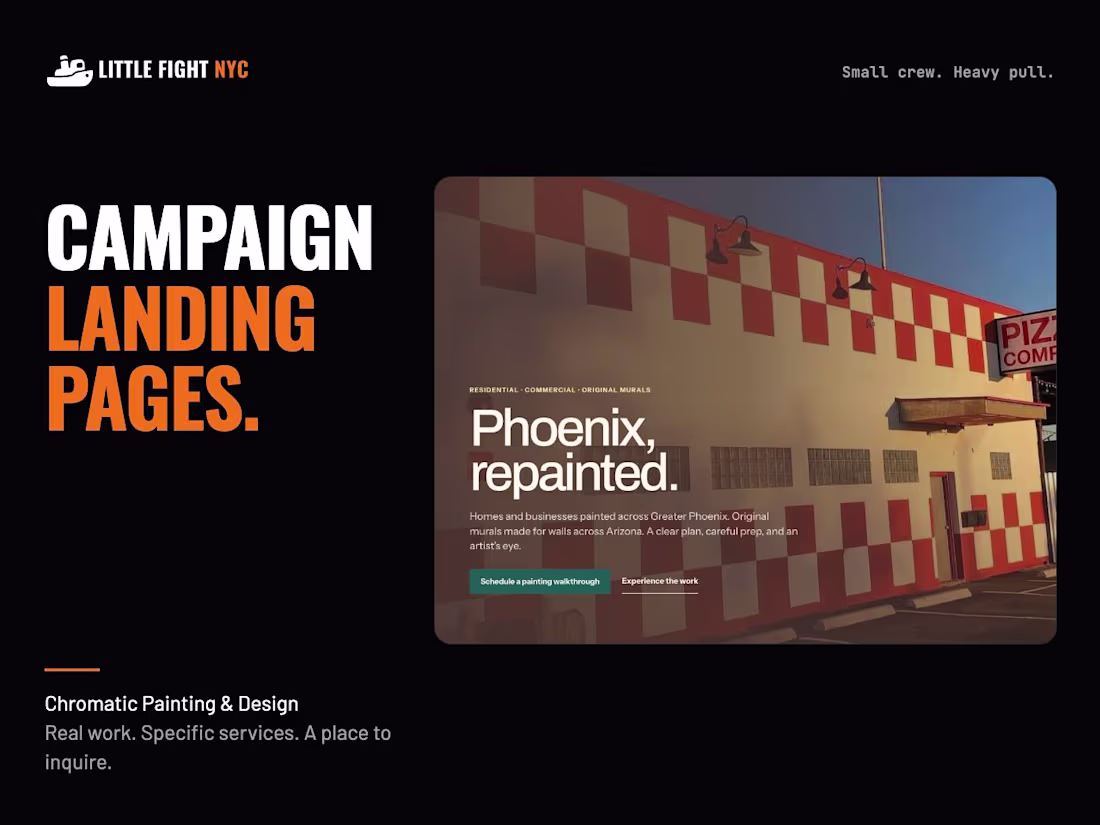 Cover image for A custom landing page for your campaign or launch
