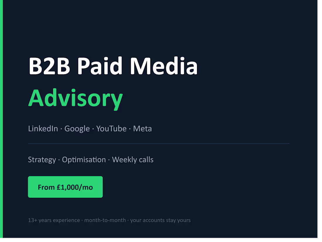 Cover image for B2B Paid Media Case Studies — Google, Meta & LinkedIn