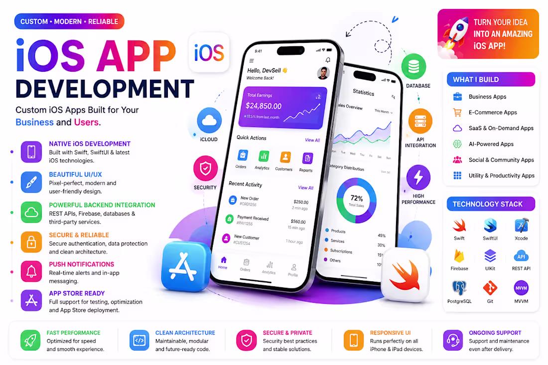 Cover image for iOS App Development