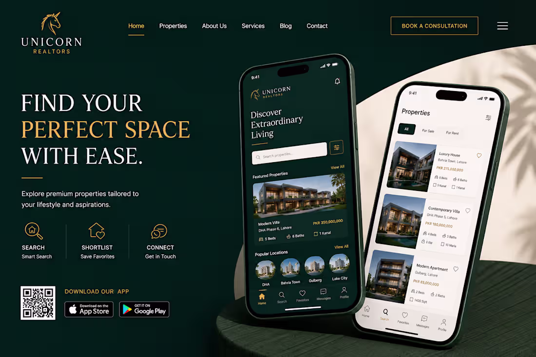 Cover image for Landing page for mobile app