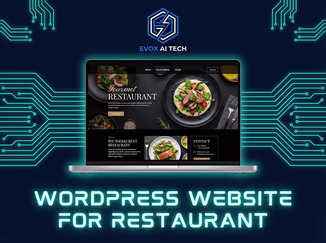 Cover image for WordPress Website for Restaurant — SEO Optimized