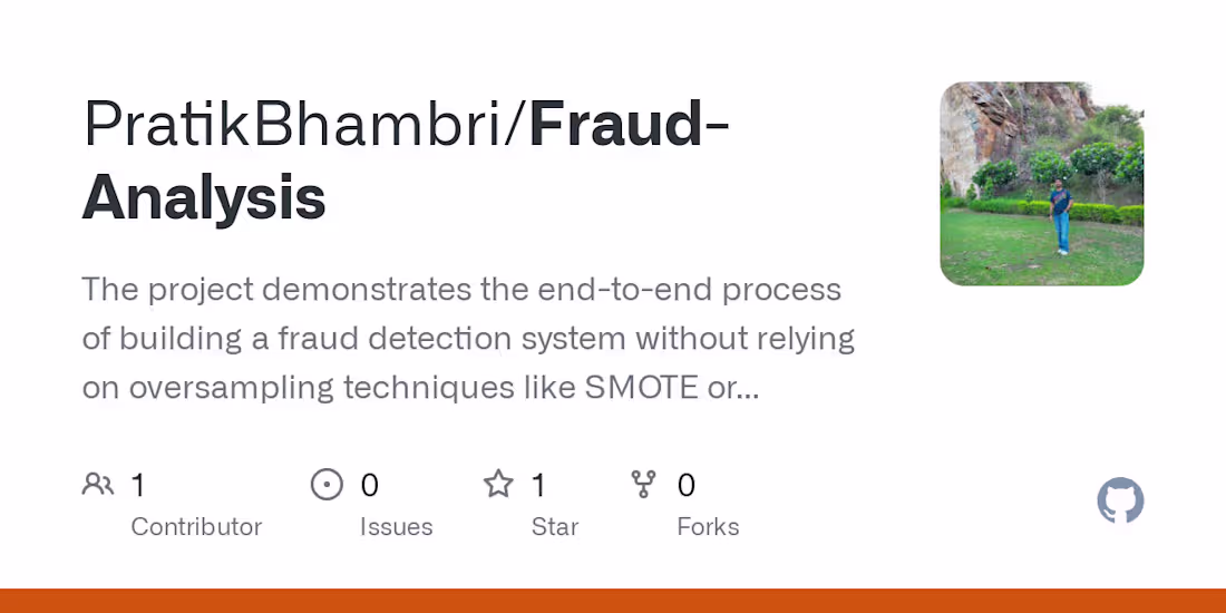 Cover image for "AI-Powered Fraud Detection System | 99.96% AUC"