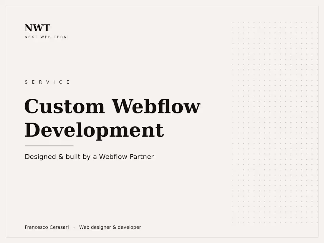 Cover image for Custom Webflow Development