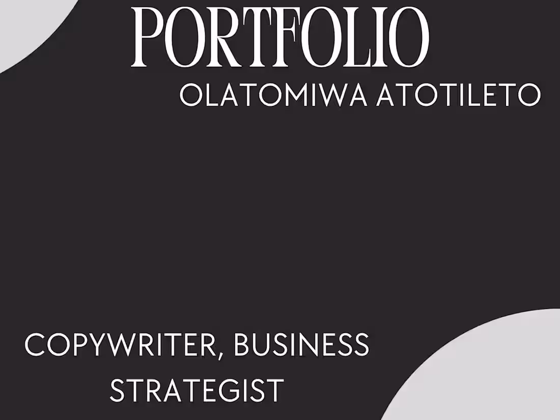 Cover image for Comprehensive Copywriting Services