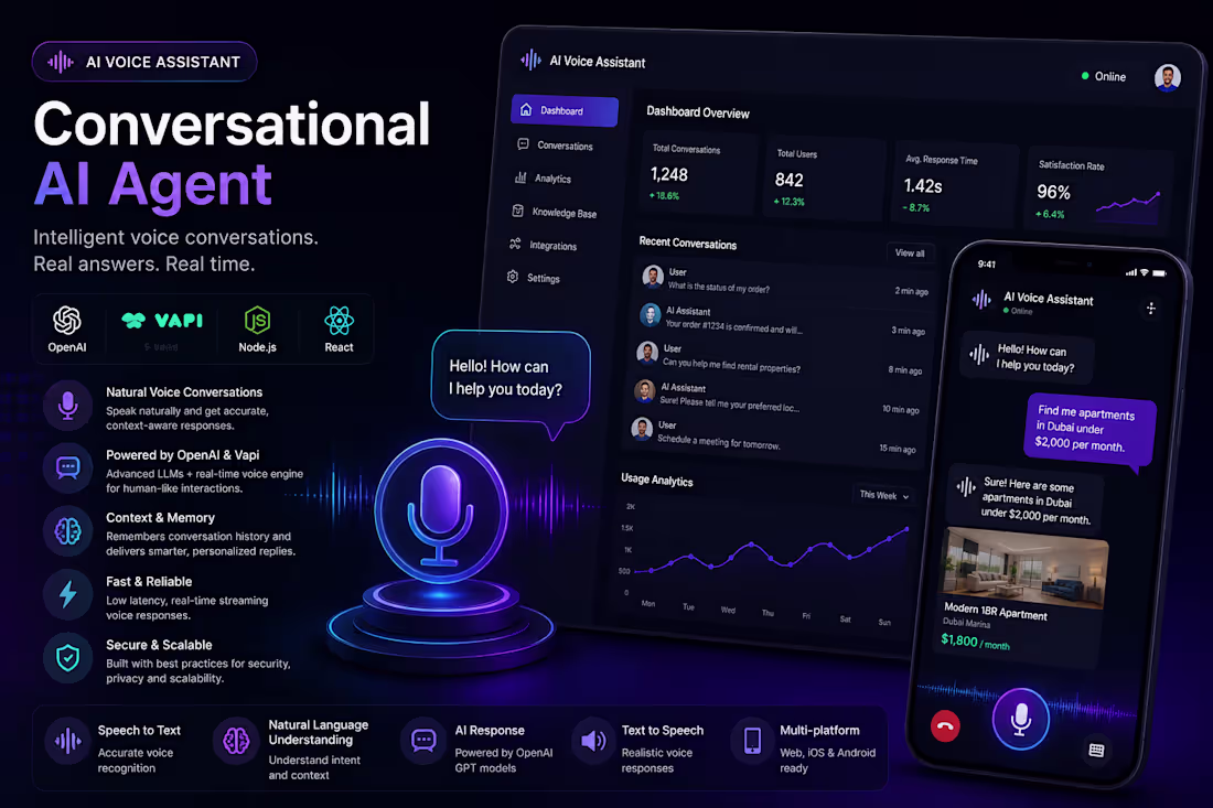 Cover image for AI Voice Assistant | Conversational