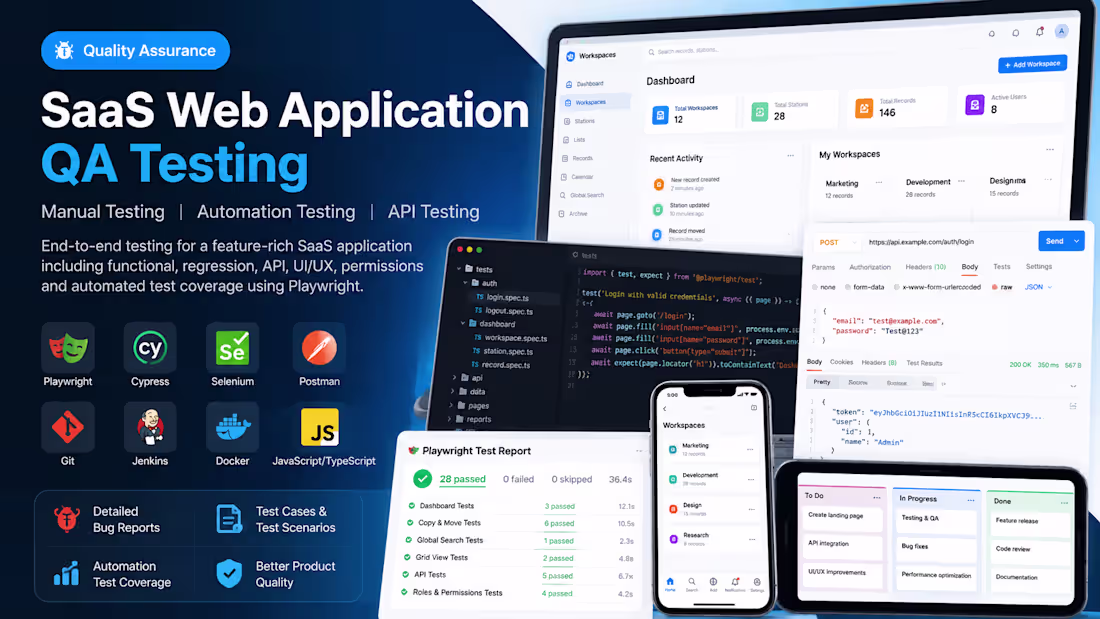 Cover image for SaaS Web Application – Manual