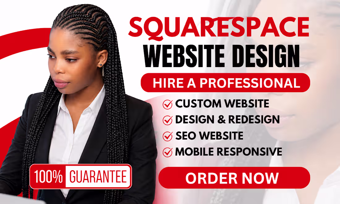 Cover image for build squarespace website, design or redesign squarespace websit