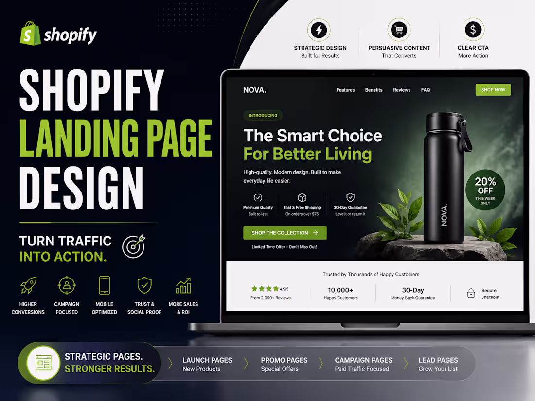 Cover image for Shopify Landing Page Design