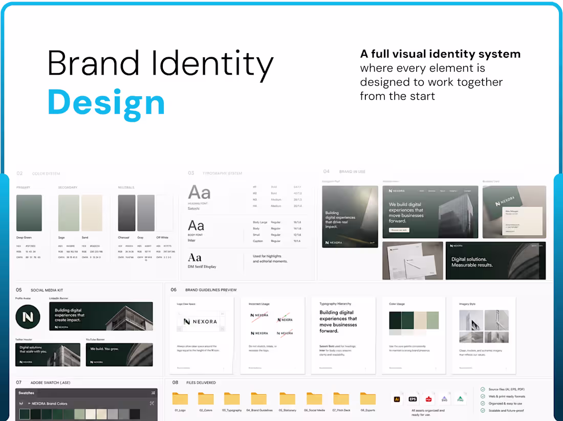 Cover image for Brand Identity Design: Complete Visual System
