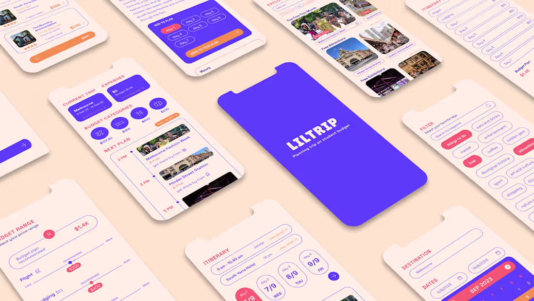 Cover image for Mobile App design for travelling