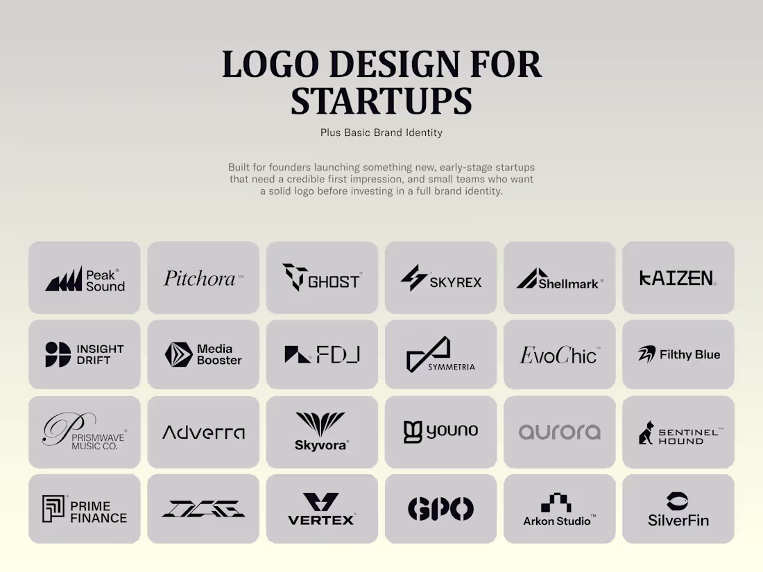 Cover image for Logo Design for Startups + Basic Brand Identity