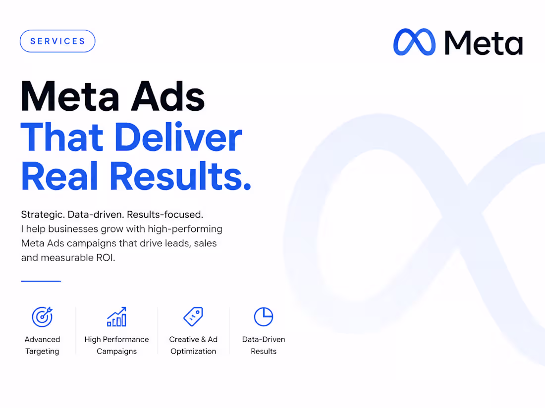 Cover image for Meta Ads Management & Performance Marketing