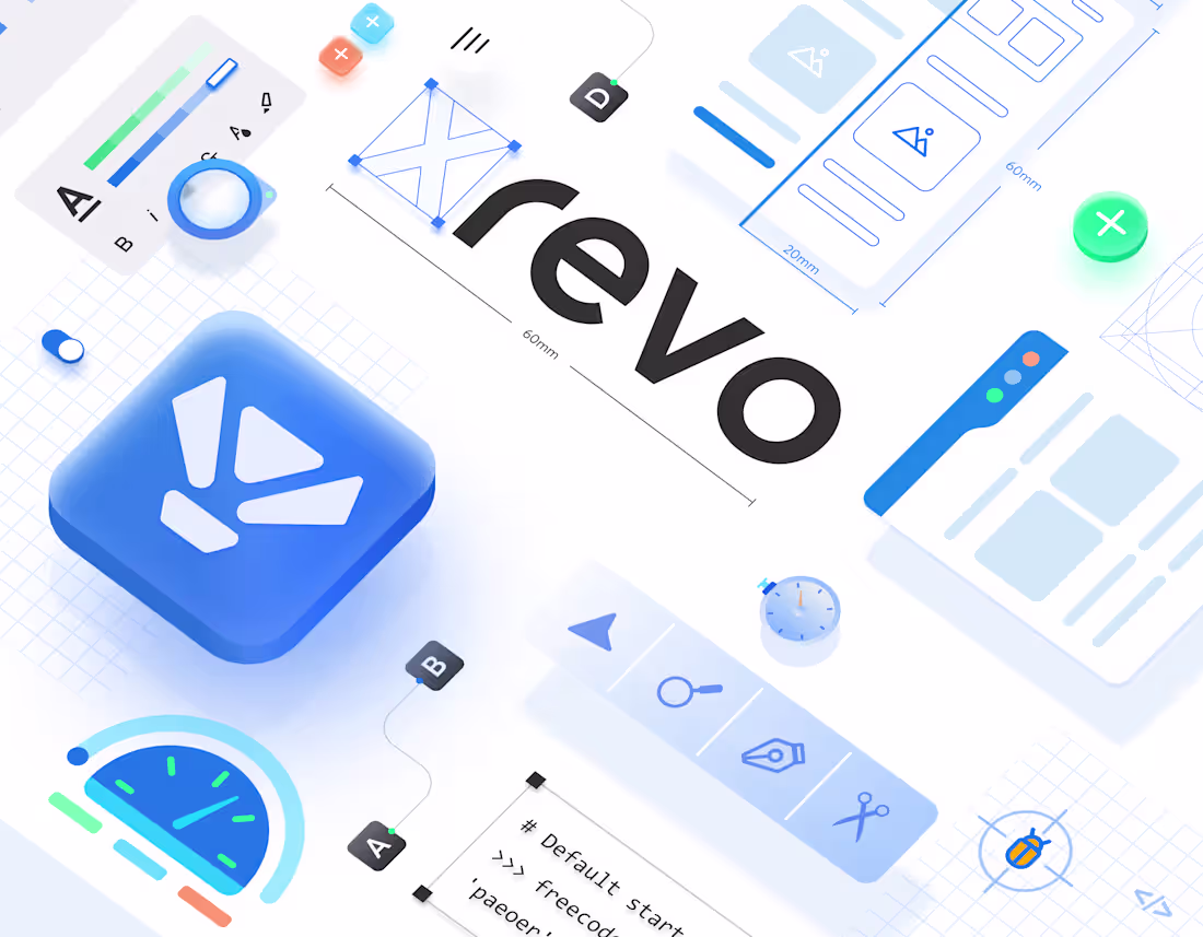 Cover image for Xrevo- Brand identity and website