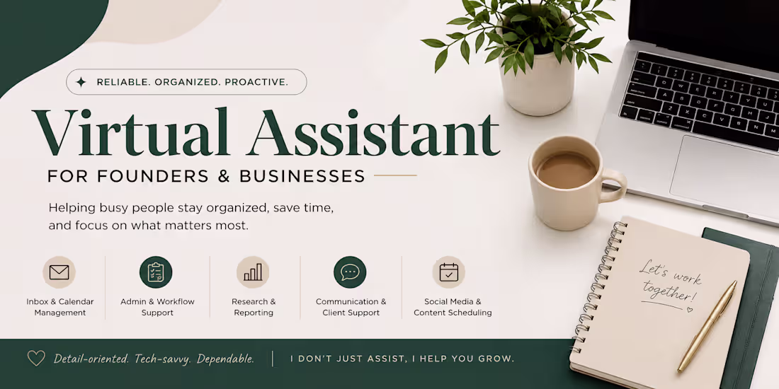 Cover image for Virtual Assistant for Founders & Businesses