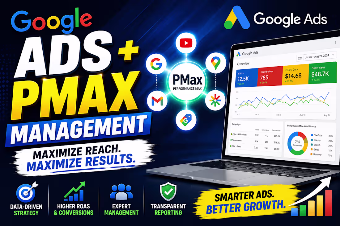 Cover image for Google Ads & Performance Max Campaign Management
