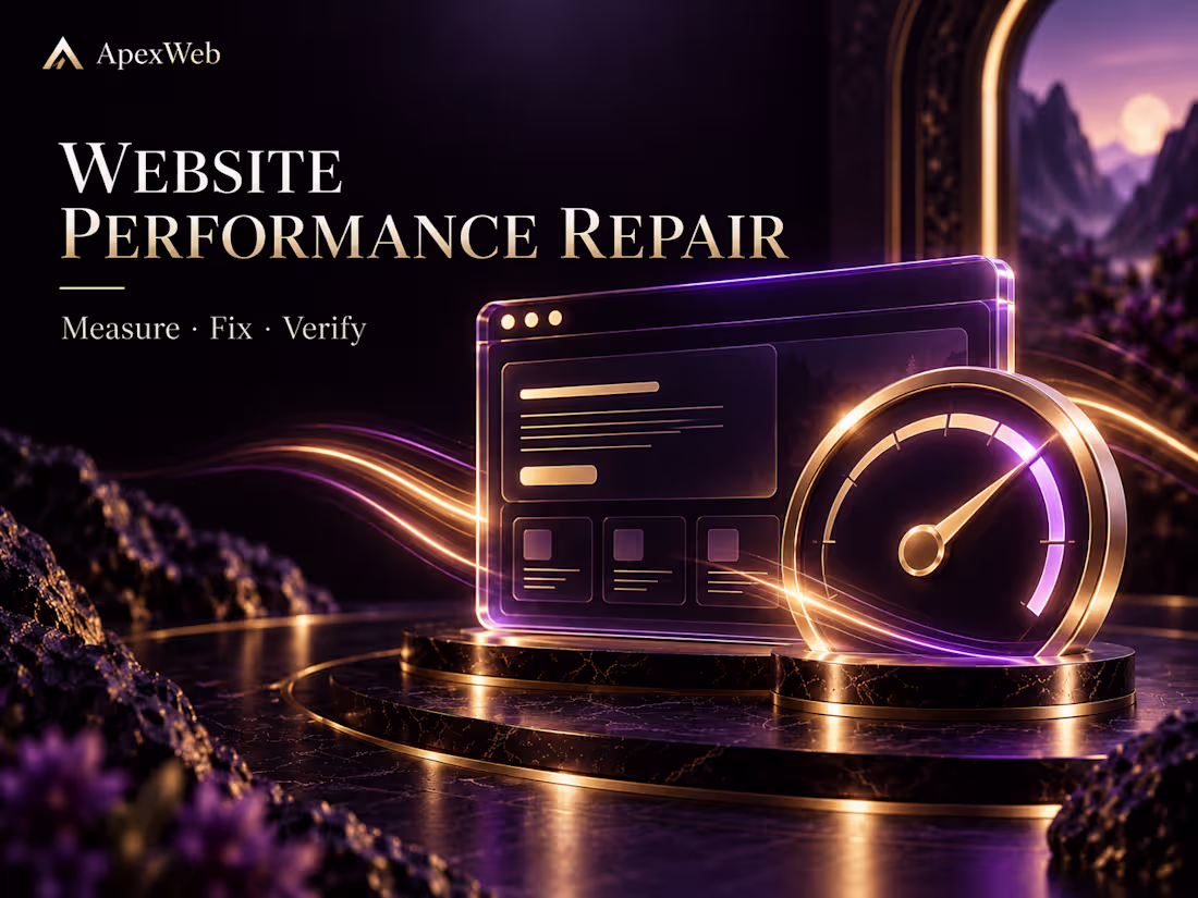 Cover image for Website Speed & Frontend Performance Repair
