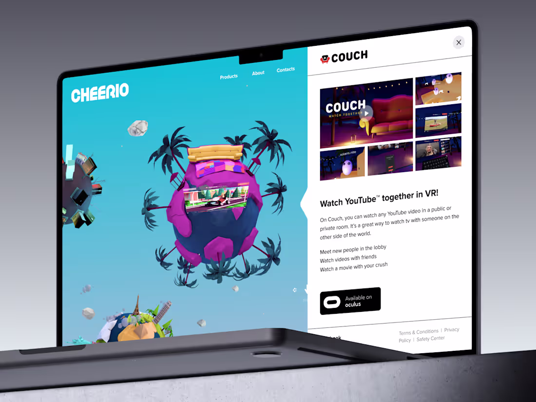 Cover image for Cheerio World Web Site 
Designed