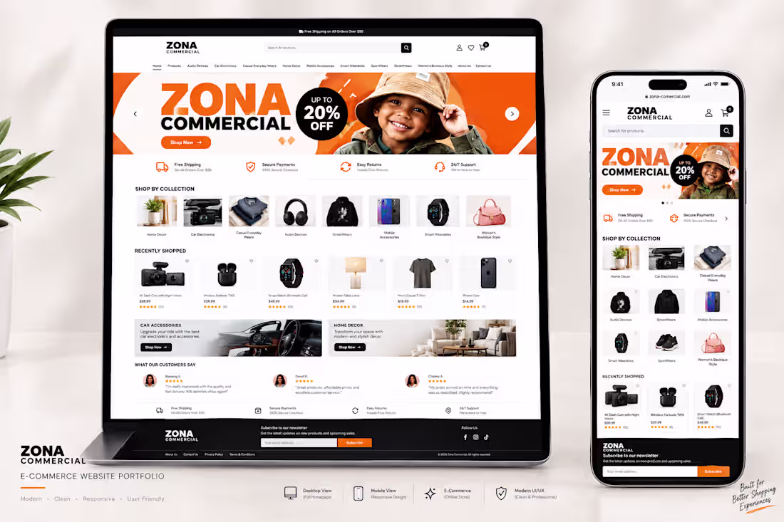 Cover image for Project: ZONA COMMERCIAL Shopify Store