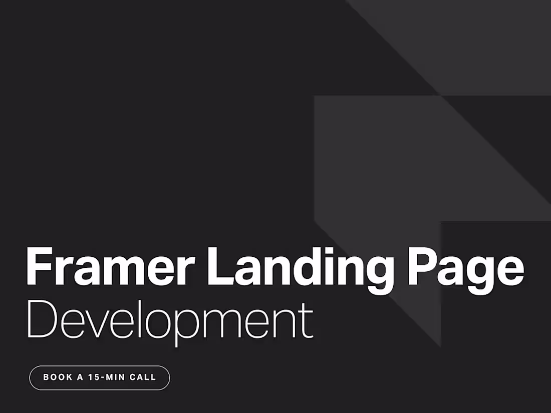 Cover image for Framer Landing Page (Build Only)