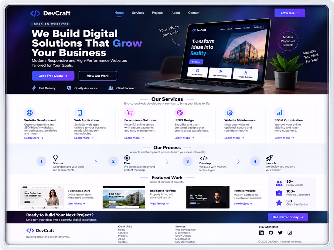Cover image for Landing Page Design & Development