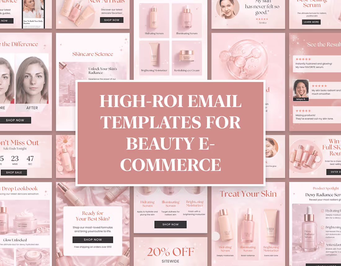 Cover image for High-ROI Email Templates for Beauty E-commerce Business