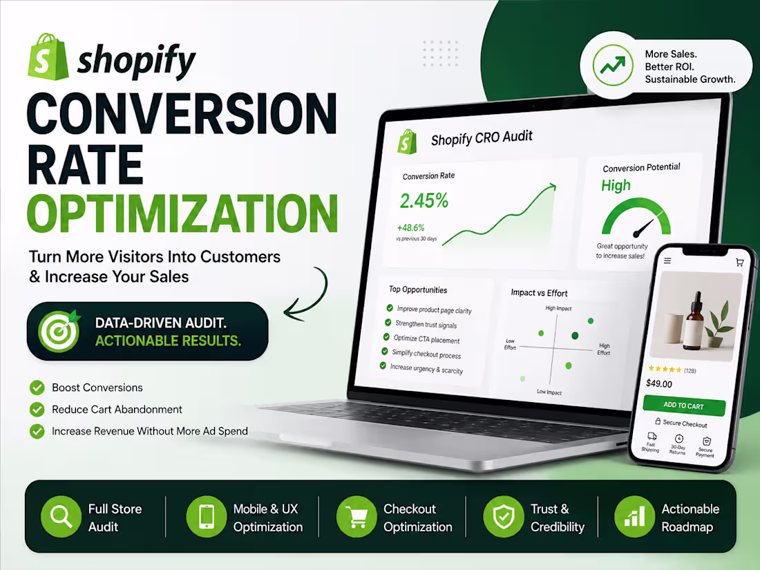 Cover image for Increase Your Shopify Sales with a Conversion Rate Optimization 