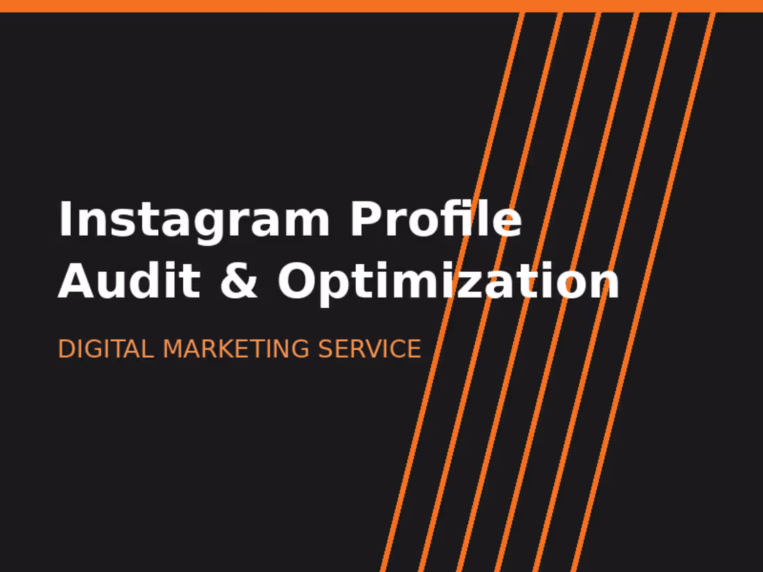 Cover image for Instagram Profile Audit & Optimization