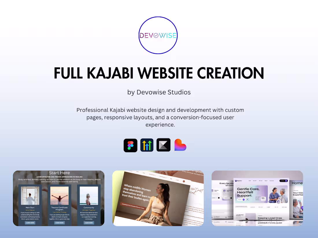Cover image for Full Kajabi Website Creation