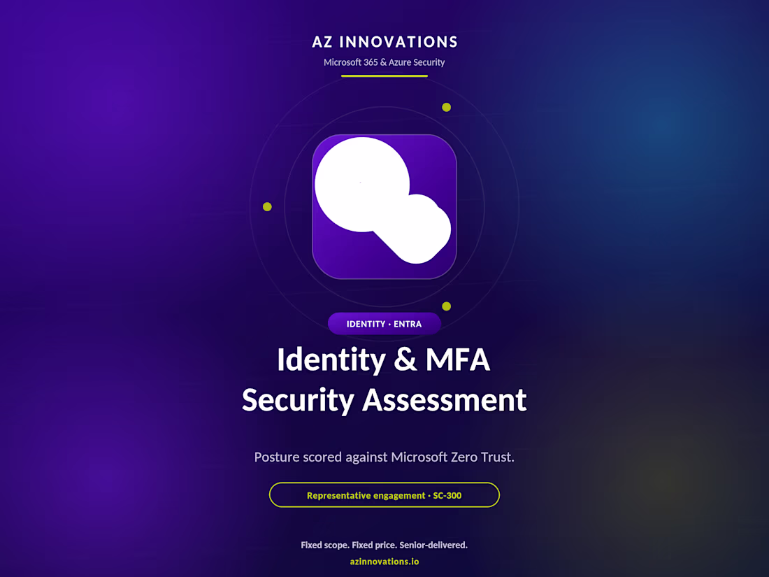 Cover image for Identity & MFA Security Assessment (Representative)