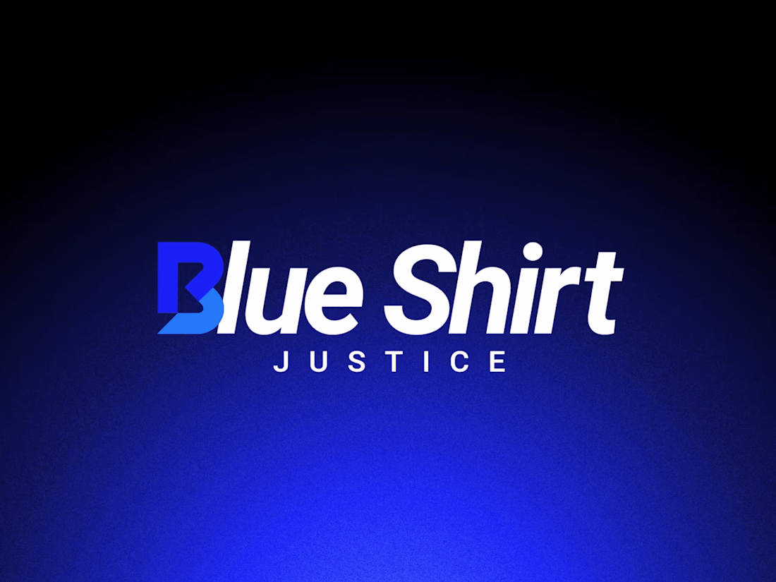 Cover image for Blue Shirt Justice — Branding
