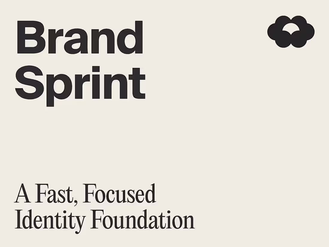 Cover image for Brand Sprint – A Fast, Focused Identity Foundation