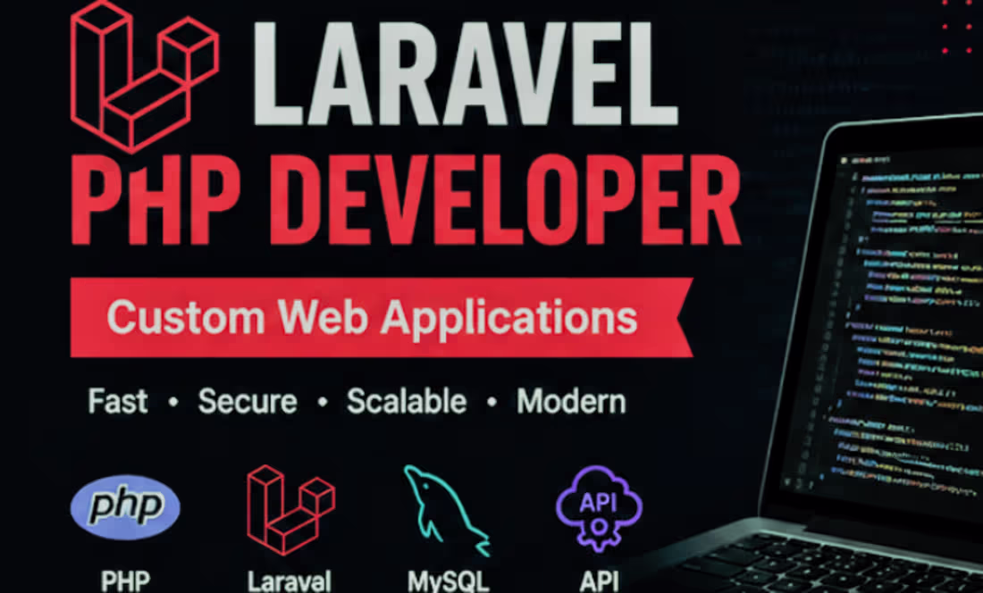 Cover image for PHP & Laravel Developer |