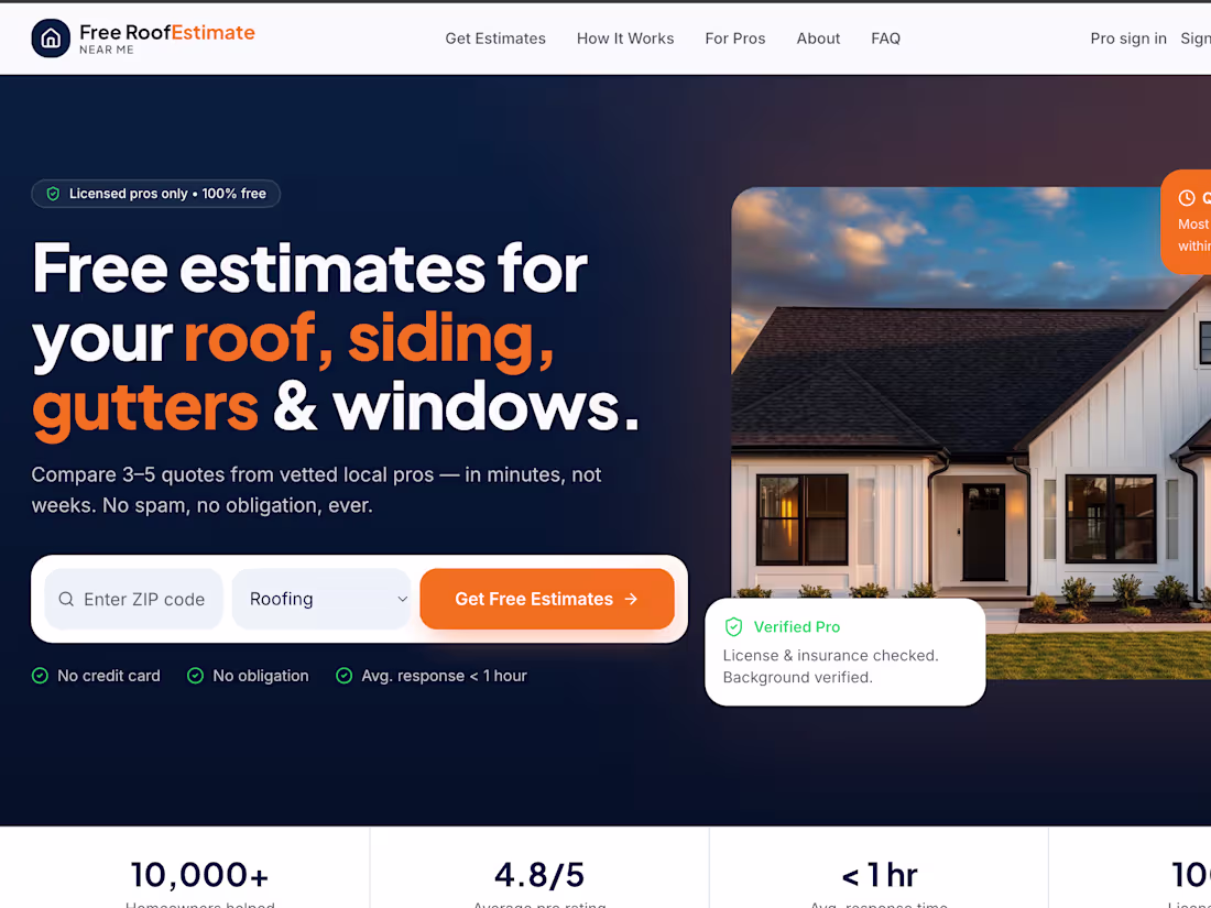 Cover image for Built a modern roofing and