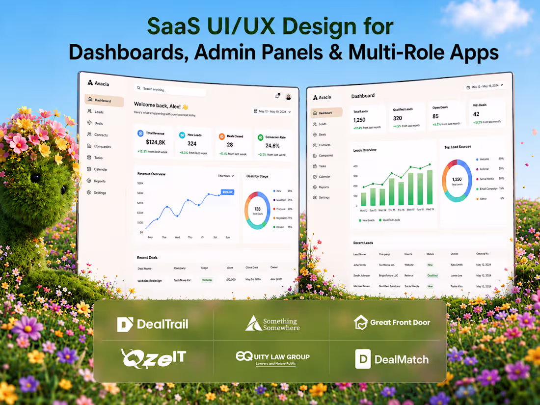 Cover image for SaaS UI/UX Design for Dashboards, Admin Panels & Multi-Role Apps