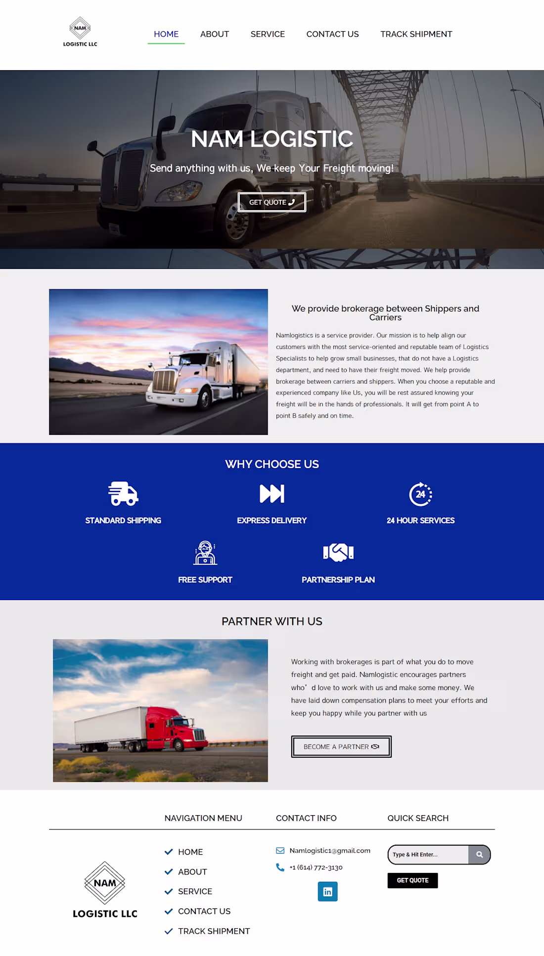 Cover image for LOGISTIC WEBSITE