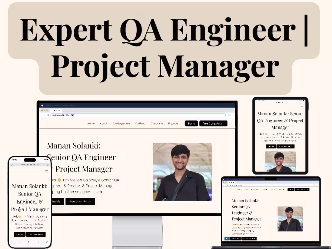 Cover image for Project Management | Product Manager | QA Engineer