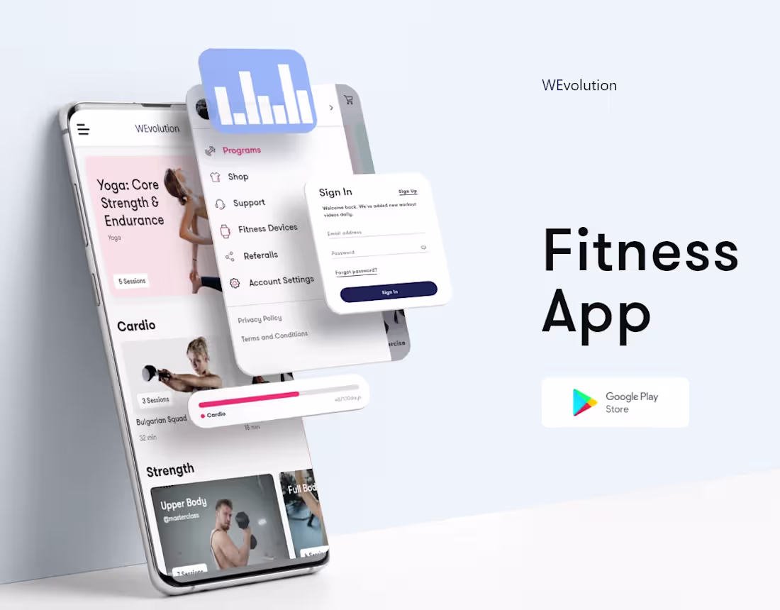 Cover image for WEvolution - Fitness app | UX/UI