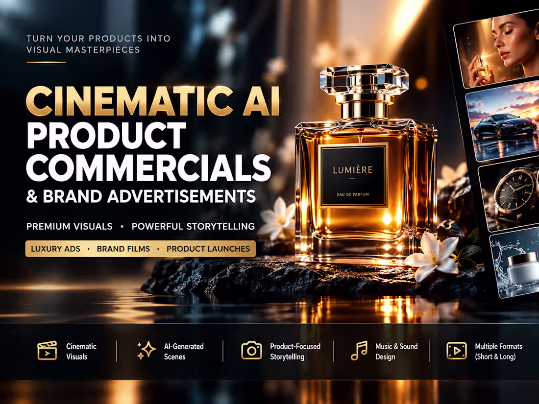 Cover image for Cinematic AI Product Commercials & Brand Advertisements
