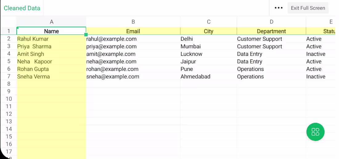 Cover image for Excel Data Cleaning & Formatting