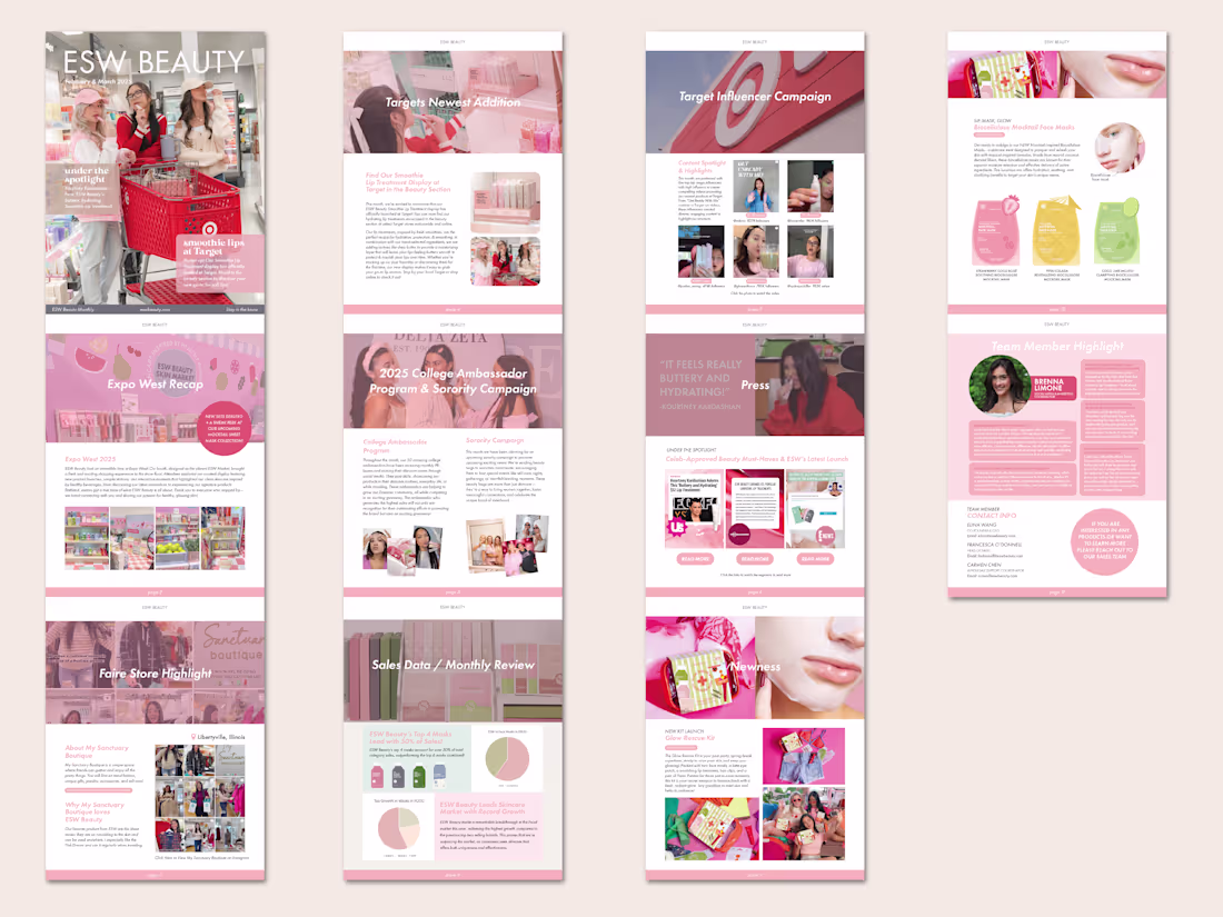 Cover image for ESW Beauty Newsletter