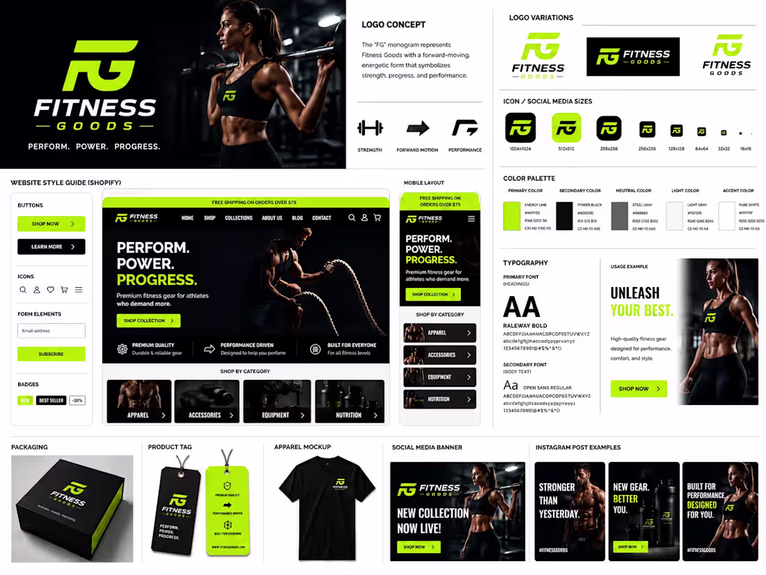 Cover image for Fitness Goods is a modern