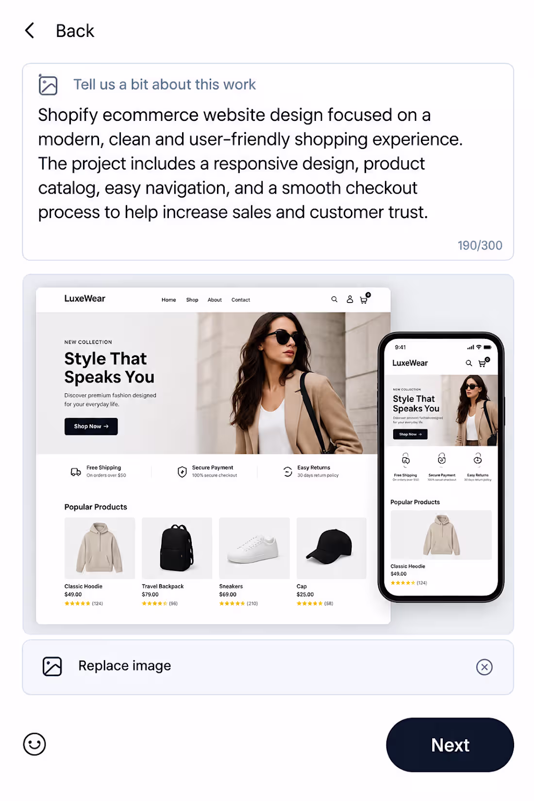 Cover image for Shopify ecommerce website design focused on a modern, clean ...