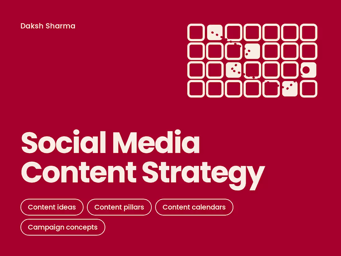 Cover image for Social Media Content Strategy