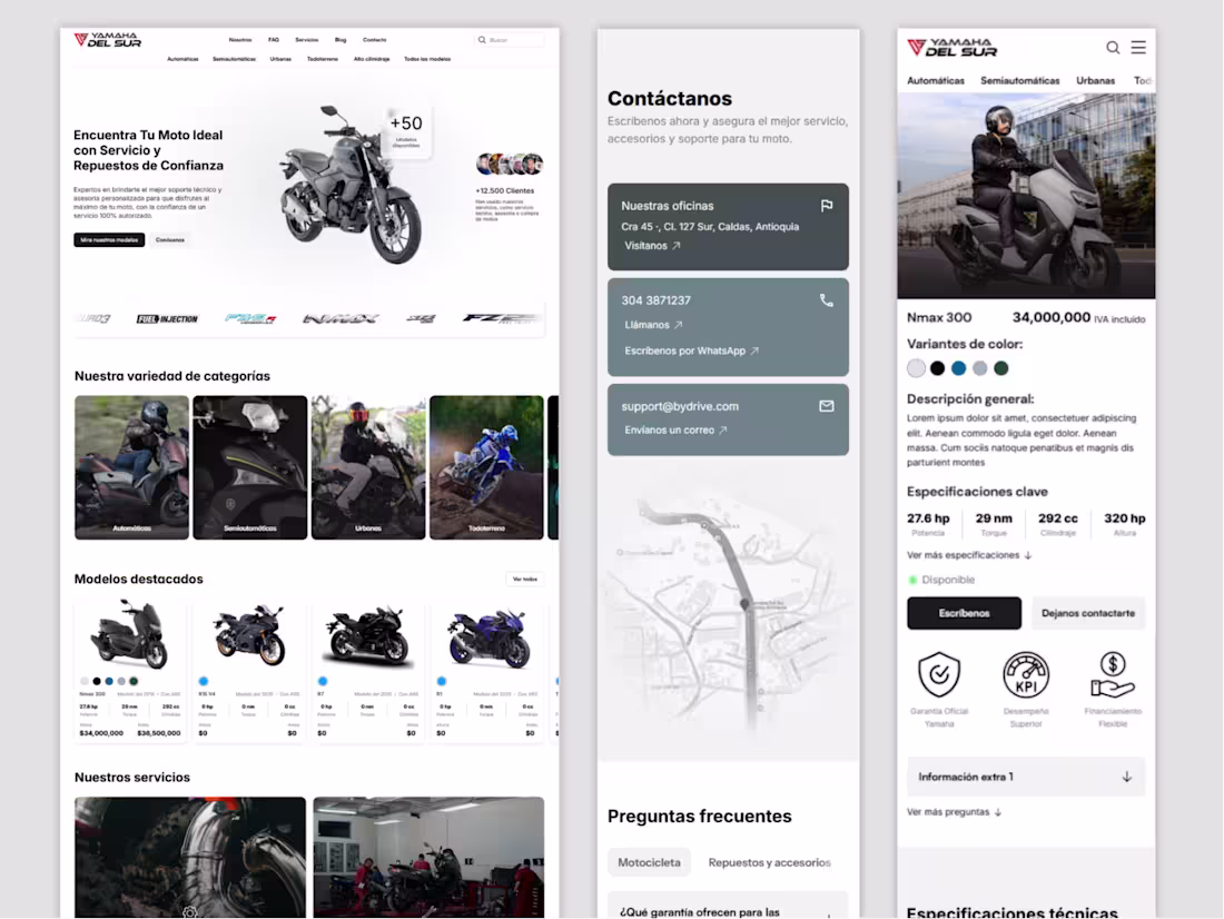 Cover image for Yamaha del Sur (Framer Development + Brand Elevation)