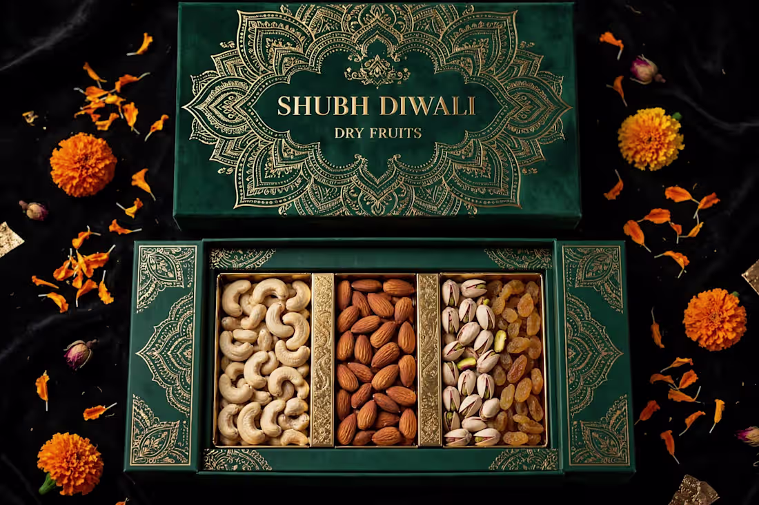 Cover image for Shubh Diwali Dry Fruits Premium Box Design - Luxury Gifting ...