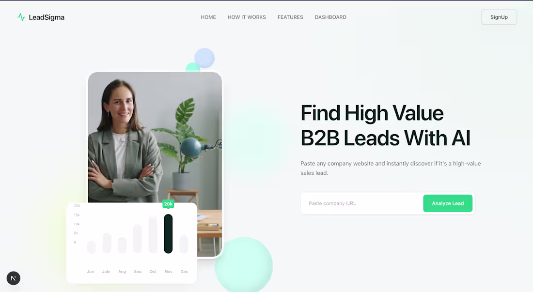 Cover image for AI-powered B2B lead qualification CRM