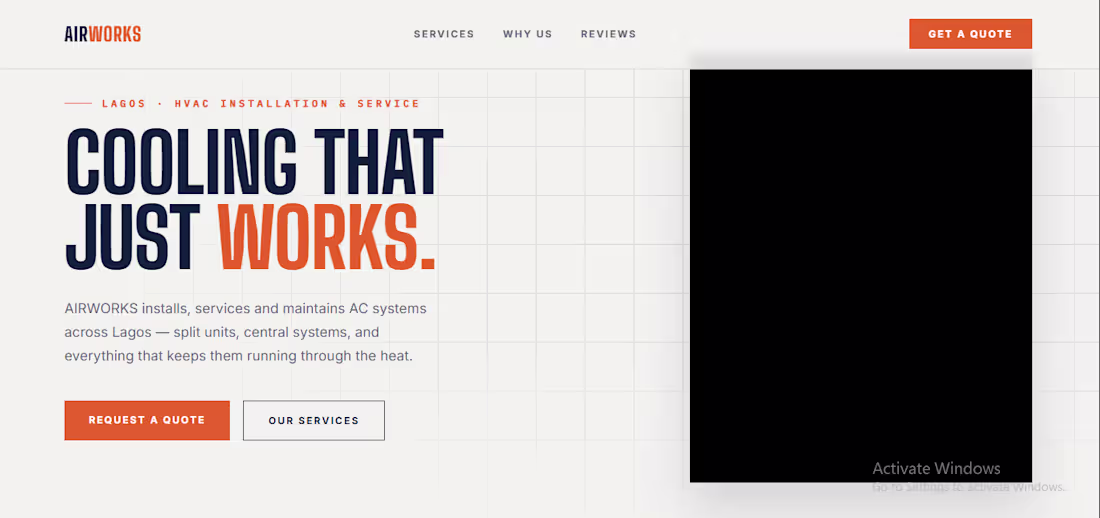 Cover image for A fully functional modern style custom website for a local H...
