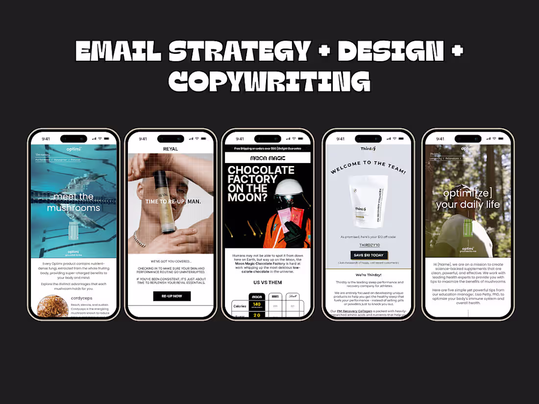 Cover image for Email Marketing Strategy + Design + Copywriting